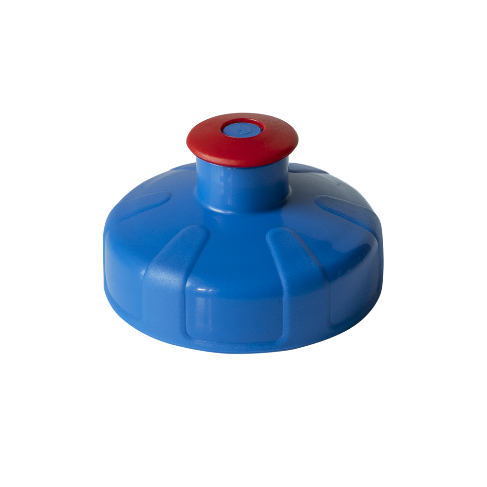Sport-Deckel Blau mit Push-Pull Verschluss